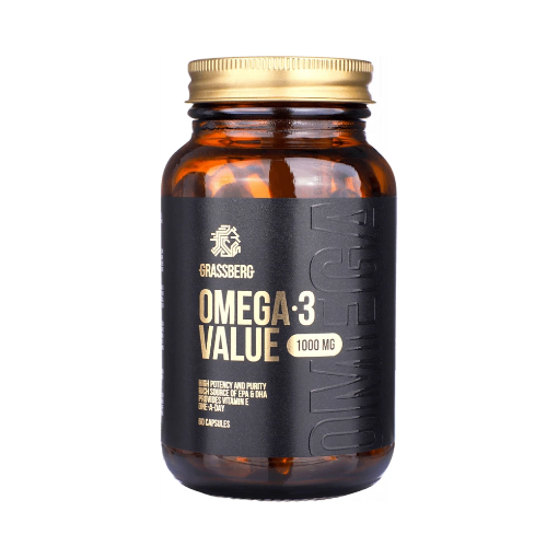 Εικόνα της Grassberg Omega 3 Value 1000mg 60 κάψουλες - Naskor