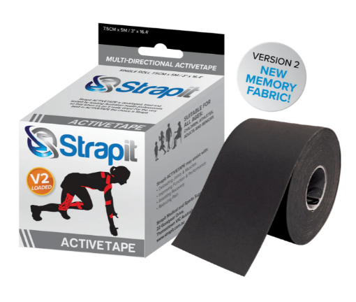 Εικόνα της DYNAMIC ACTIVETAPE 7,5CM x 5M – ΜΑΥΡΟ STRAPIT