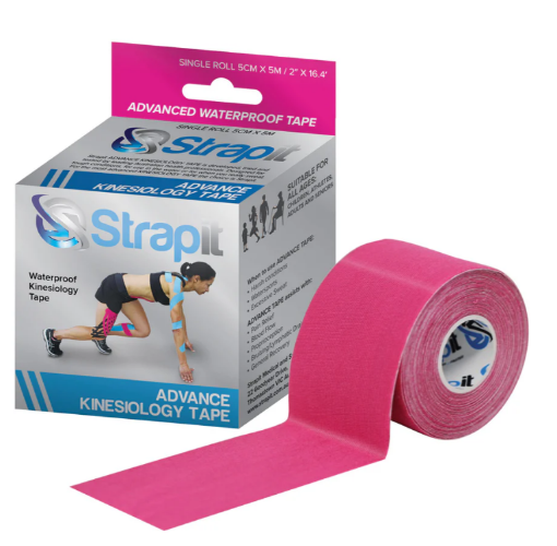 Εικόνα της Ταινία κινησιολογίας Advance 5cm x 5m Ροζ – Strapit