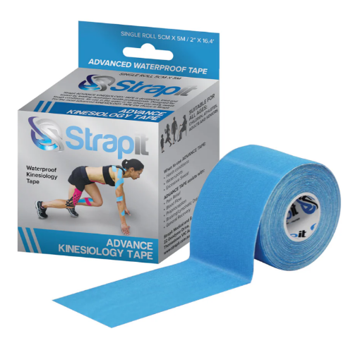 Εικόνα της Ταινία κινησιολογίας Advance 5cm x 5m Μπλε – Strapit