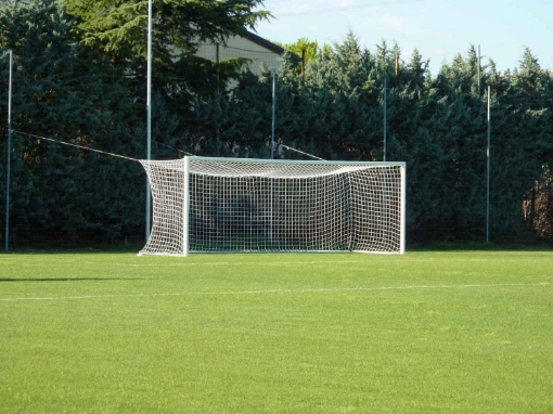 Εικόνα της Poarta Fotbal Aluminiu Profesionala 7.32x2.44 m, certificat UNI-EN 748
