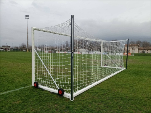 Εικόνα της Poarta fotbal aluminiu 7.32x2.44 m cu sistem de tensionare si transport