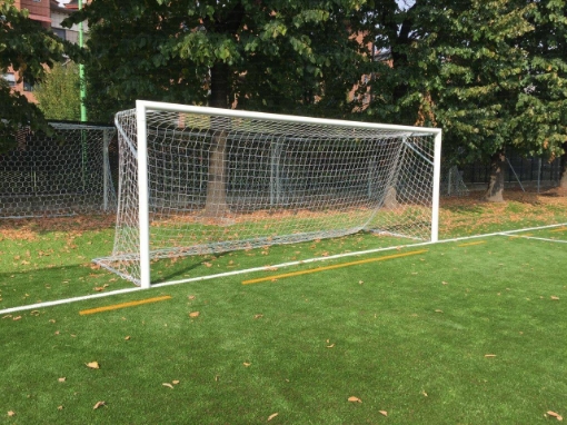 Εικόνα της Poarta Fotbal Aluminiu 6x2 m, certificata UNI-EN 748