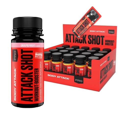 Εικόνα της ATTACK SHOTS 20 x 60 ml - Γκρέιπφρουτ