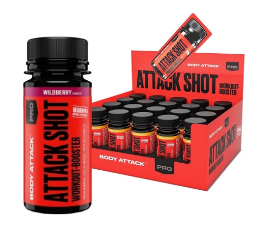Εικόνα της ATTACK SHOTS 20 x 60ml - Wildberry