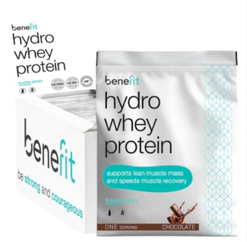 Εικόνα της Hydro Whey Protein 34 g Căpșuni & Banane - Benefit