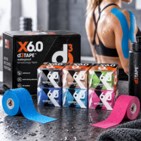 Εικόνα για την κατηγορία d3Tape X6.0 Waterproof – ταινία κινησιολογίας 5 cm x 6 m